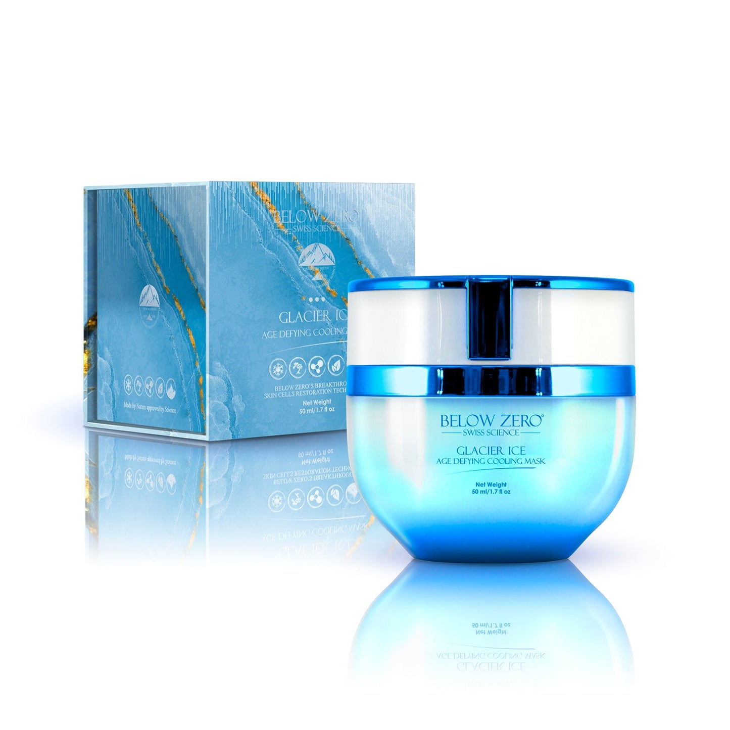 Below Zero Glacier Ice, Age Defying Cooling Mask