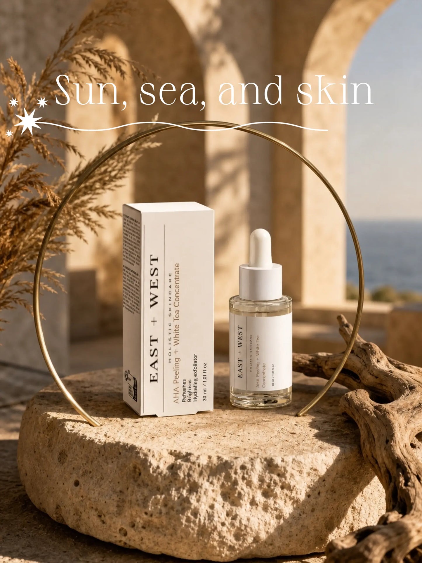 AHA Peeling + White Tea Concentrate (antiaging/dark spots/hydration) *Lactic and Hyaluronic acids